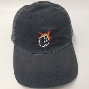 Youth The Hundreds Hat Strapback Black Adam Bomb Logo Skate Skateboard Casual